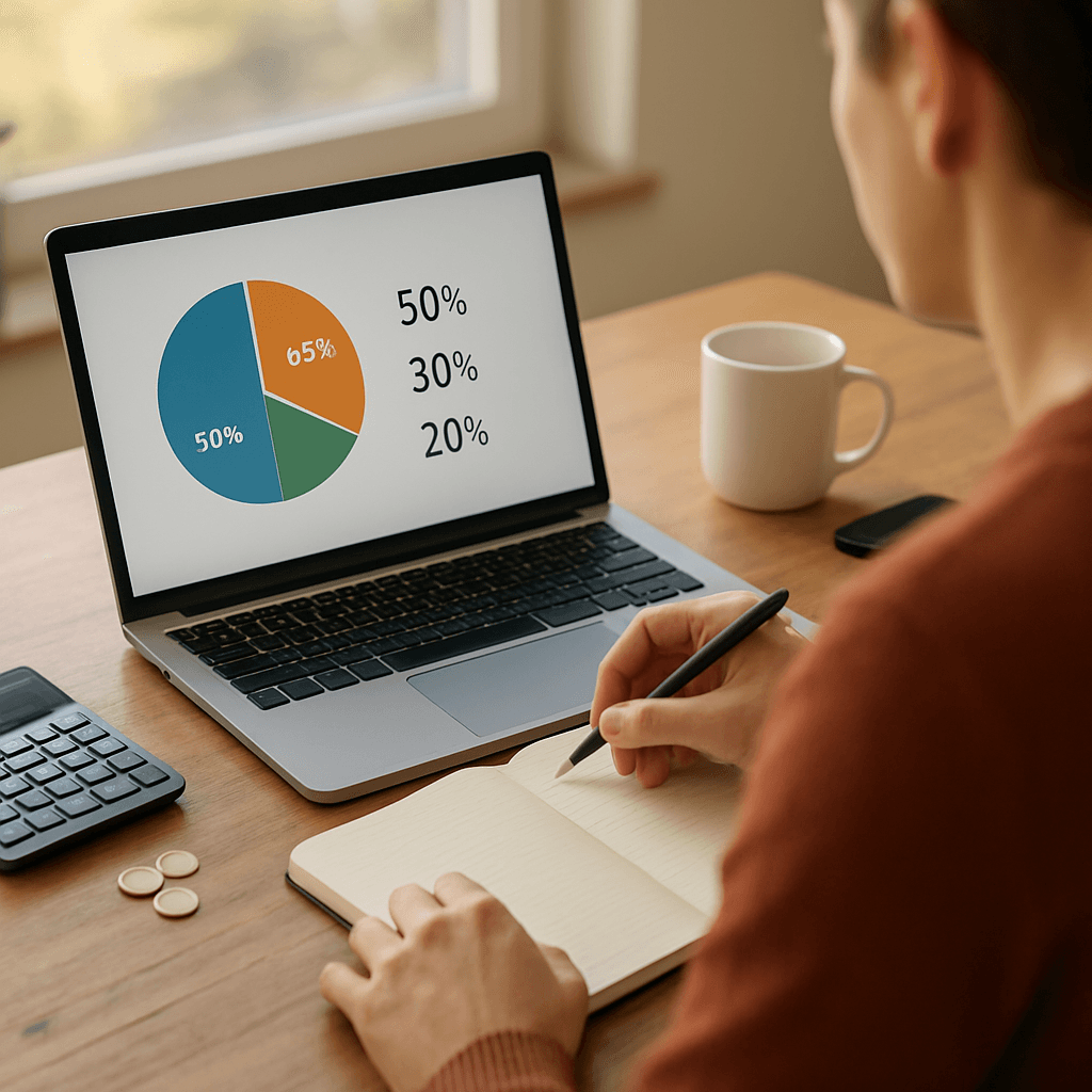 Budget mensuel : appliquer la règle 50/30/20 à son salaire