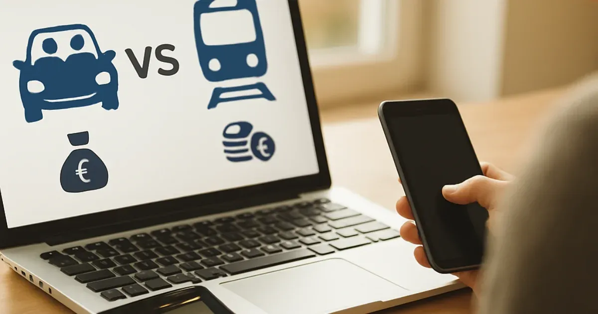 Covoiturage ou train : calculez le coût réel par trajet