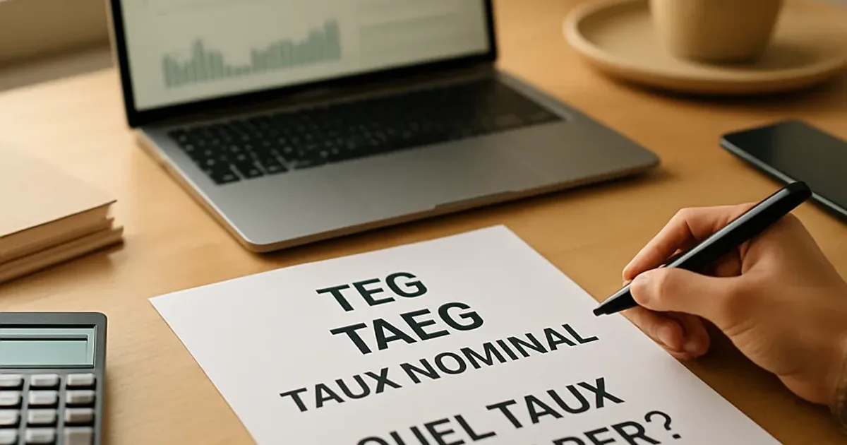 TEG, TAEG, taux nominal : quel taux comparer ?